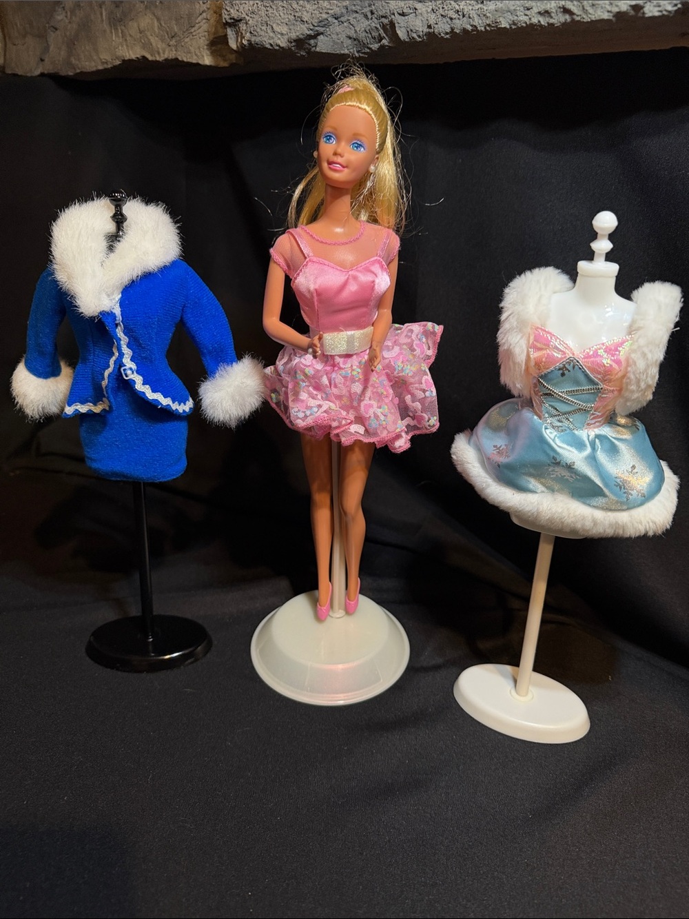 Vintage 1995 My First Tea Party Barbie Doll & Two Extra Outfits